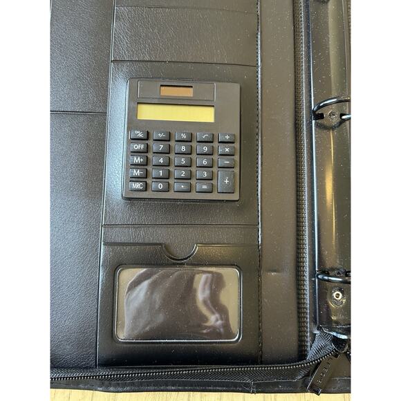 Babylock Ovation Sewing Black Leather Folder For Instruction Missing Inserts - Picture 2 of 5